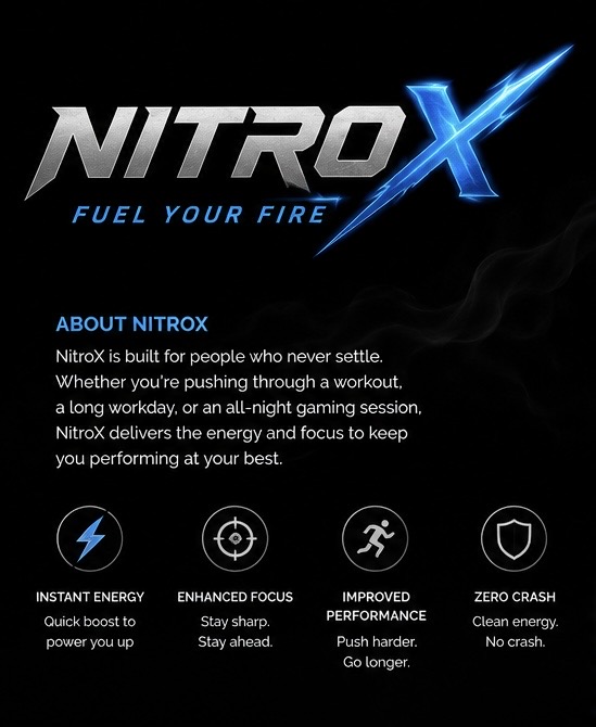 NitroX performance fuel visual
