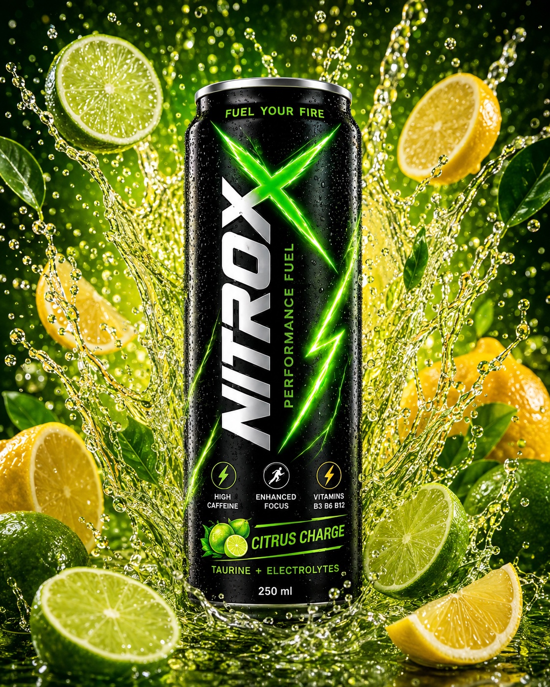 NitroX Citrus Charge energy drink