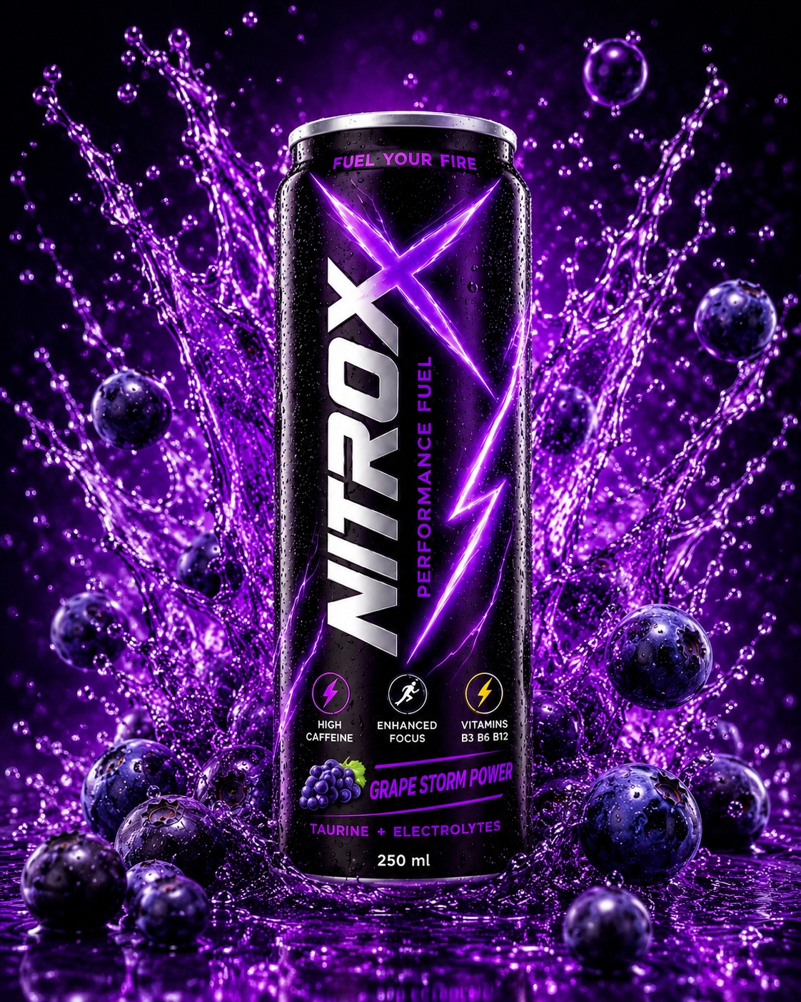 NitroX Berry Storm energy drink